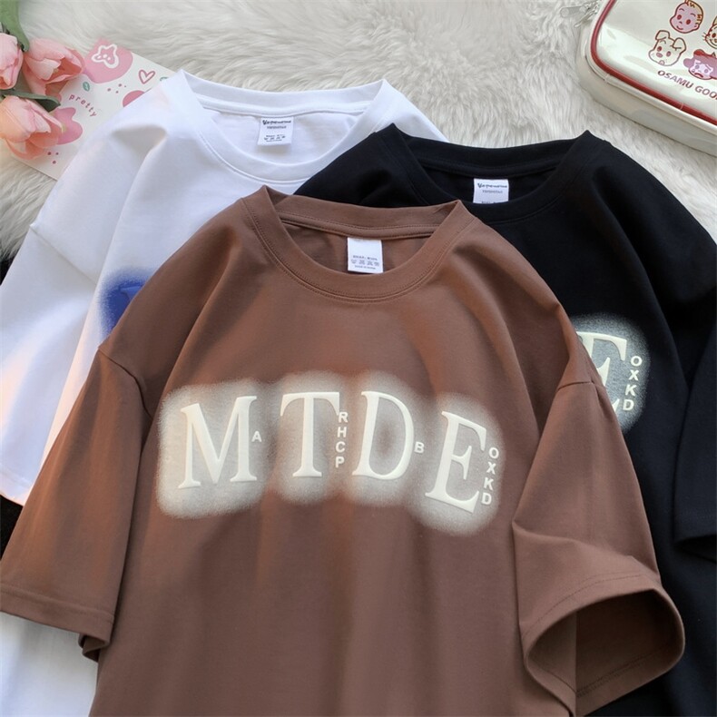 纯短袖男T恤美式复古港风大码日系T恤休闲T1016-1 T158 P30 K49图片