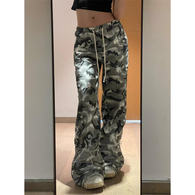 【有货】迷彩工装裤男款直筒宽松破坏感帆布裤子N0089CC-特P55，男装工装外套，星座1007（原301D）