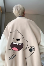 摇粒绒棒球服男大码开衫卫衣男夹克BF86131-P65，男装夹克，电商A040