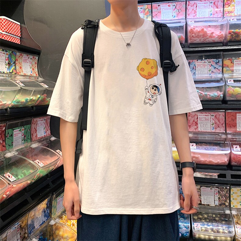 ！春夏新款纯棉宽松短袖T恤男士情侣体恤衫男DX01-P20,男装T恤,电商B367