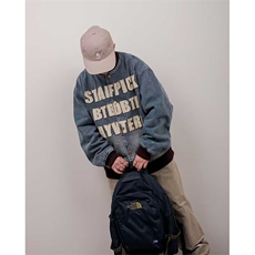 美式潮牌棒球服字母贴布牛仔外套春秋情侣撞色蓝色夹克J3355，男装工装外套，星座516A