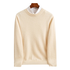 秋冬季35%休闲基础款12针男士圆领衫男装，男装羊绒套衫，佑昭祥羊绒