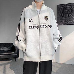 8XL-M超大码毛衣棒球服外套男针织衫开衫赛车夹克男MY1220-P118图片