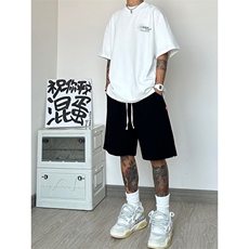 夏季新品潮男纯色亚麻短裤宽松大码棉麻中裤五分裤DK27-P25，男装牛仔裤，星座222-7