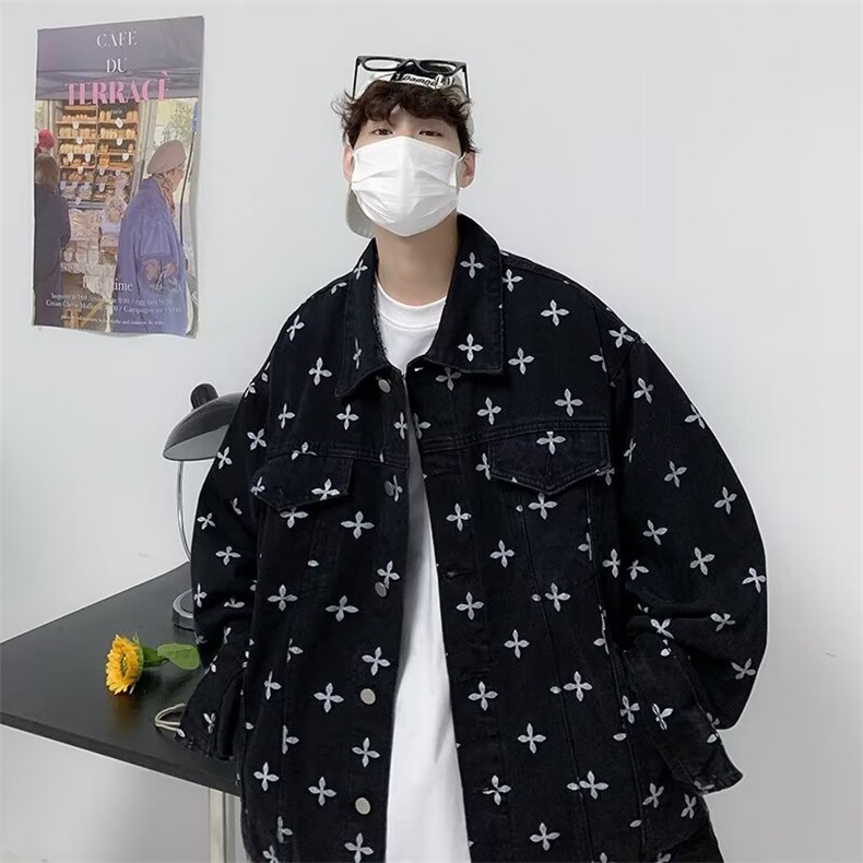 新款翻领外穿标准长袖百搭单排扣原宿夹克BW29P60,男装夹克,星座1116-2