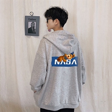 KS21247-P38NASA连帽开衫卫衣男运动外套大码班服，男装卫衣，电商A040