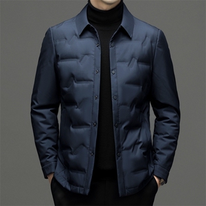 冬季男商务休闲羽绒服加厚保暖外套中年宽松男装YY072211-P205图片