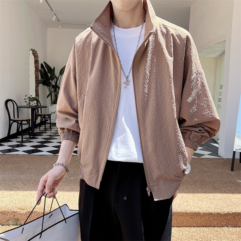 夏季运动外套男超轻薄加肥加大码情侣防晒衣服A236-5018-P85，男装防晒衣，电商A236