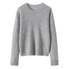 2026年秋季时尚百搭通勤简约休闲圆领，女装羊绒衫，多娇羊绒