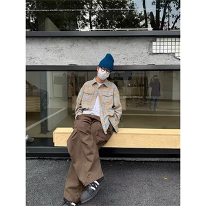 网络图现货！cleanfit格子衬衫高级设计感小众情侣衬衣RB321-P62图片