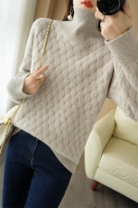 2024秋冬新款羊毛女士高领羊毛衫，女装羊毛衫，润辉羊绒