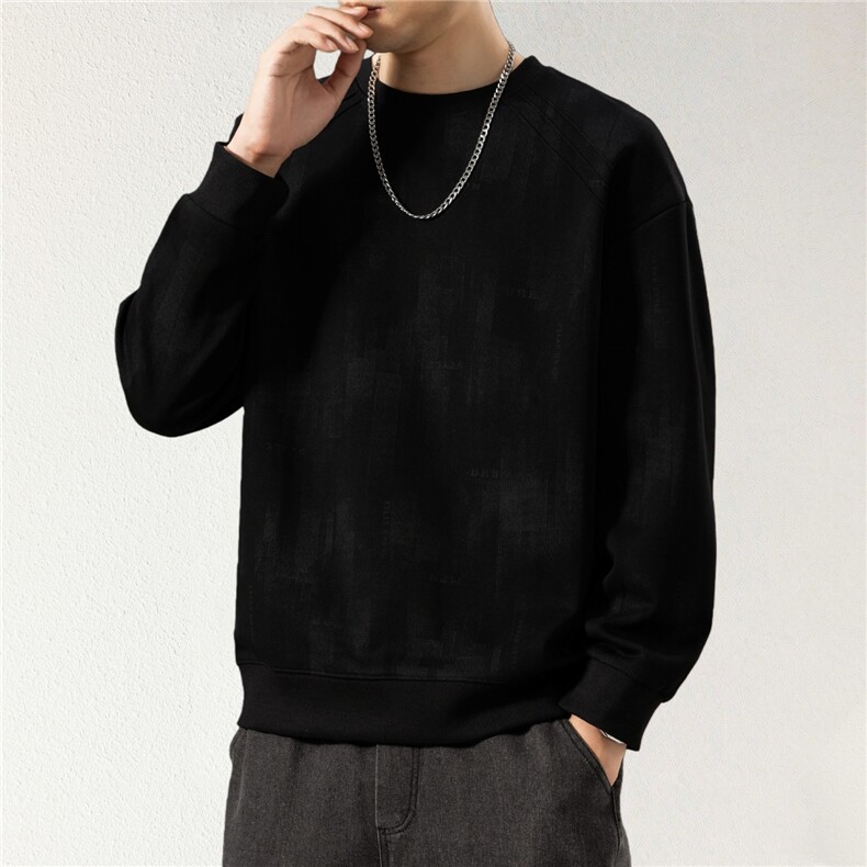 春季男青年休闲百搭卫衣男士长袖T恤打底衫JVW218-P60，男装T恤，星座1105-3