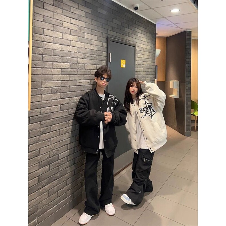 美式潮流春季户外穿高街棒球服外套男女情侣休闲百搭夹克,男装夹克,四季星座505