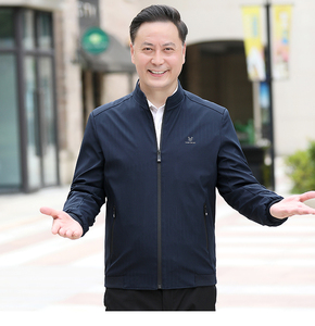 NN9955钱塘2020-3秋季薄款时尚休闲简约中年男士百搭夹克P67图片