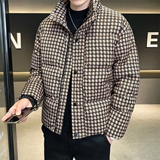 保暖羽绒服男2025冬季新款时尚帅气面包服男士外套B317/1825/P185，男装羽绒服，电商B317