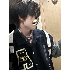 美式复古棒球服男女秋冬潮牌2024情侣夹克外套加棉款P88JK608，男装夹克，星座1116A（原606A-3）