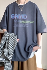 ！2024夏季男士潮流华夫格短袖T恤清爽情侣半袖TXH306P25，男装T恤，电商B220