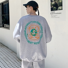 1秋季港风大码M-5XL宽松流行情侣青春套头卫衣套装7267P70控98，男装卫衣，星座226-2