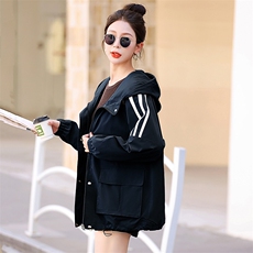 秋季新款休闲风衣胖MM200斤宽松显瘦减龄大码外套女，女装风衣，妃曼