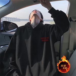 抖音得物供货 可提供视频 秋冬重磅美式宽松连帽卫衣WKD29图片