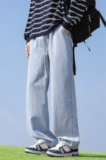 冬季加绒加厚牛仔裤男棉裤秋裤保暖抗寒宽松直筒裤子110-1-P45，男装牛仔裤，星座1006-1