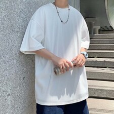 冰丝t恤男短袖潮牌潮流宽松超火ins港风夏季圆领五分袖TX63-P25，男装T恤，星座1008-2
