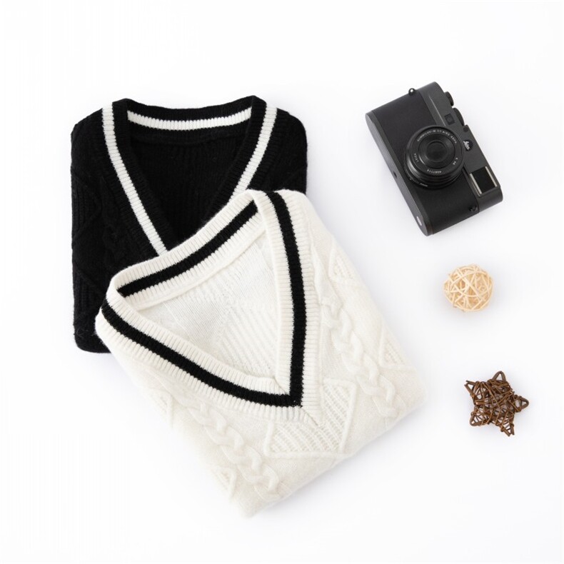 童装学院风羊毛马甲儿童秋冬季新款纯色简约百搭，童装马甲，恒业羊绒