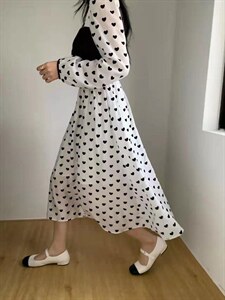 夏季新款 波点连衣裙图片