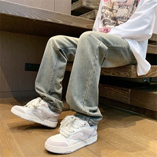牛仔裤男秋季水洗裤子美式高街直筒休闲长裤A080-9601-P40控68，男装牛仔裤，电商A080