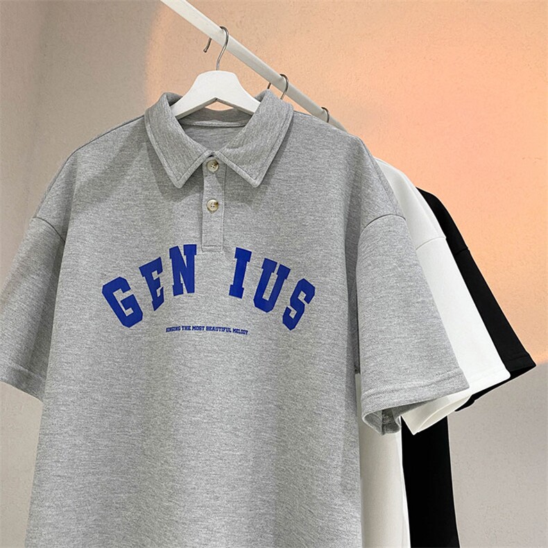 polo衫男潮流印花大码情侣翻领四色短袖T恤T3540-P33【特价】,男装T恤,电商A007