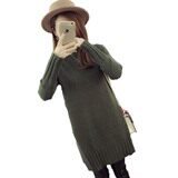 长袖套头中长款直筒针织衫/毛衣显瘦修身2020年冬季，女装针织衫/毛衣，奕阳依阁