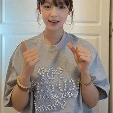 字母珍珠钉珠短袖t恤女夏季2025新款宽松纯棉情侣设计感上衣，男装T恤，星座506A
