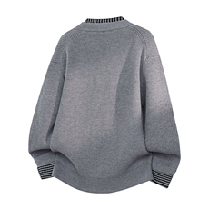 8742-P802025年秋冬新款休闲毛衣男士时尚长袖宽松针织开衫，男装针织衫/毛衣，电商A113