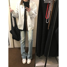 【有货】灰色棒球服外套男春秋款cleanfit飞行员夹克JKA678LL-P75，男装夹克，星座1007（原301D）