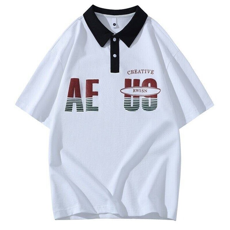 25065-特P40夏季休闲时尚T恤男短袖打底衫学生宽松翻领短袖POLO衫,男装T恤,电商D310B
