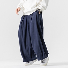 秋冬新款大码日系复古阔腿裤直筒工装休闲中性长裤美式K267/P70，男装工装外套，钱塘713