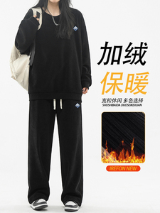两件套加绒时尚百搭套装垂顺休闲 TZ812-常规特批98加绒特批118图片