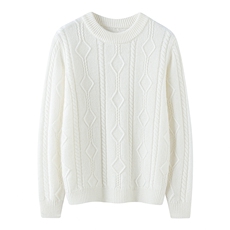 春秋冬男女通用扭花菱形半高，童装儿童羊绒衫，奥赛羊绒童装