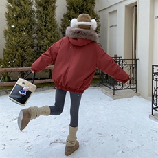 2025年冬季新款红色加厚羽绒服203-9538-365-K548，女装羽绒服，浪娴服饰