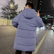 社会小伙中长裤男棉衣加厚连帽冬季棉服潮款棉袄A266-WMY2112-P85，男装棉衣，电商A266