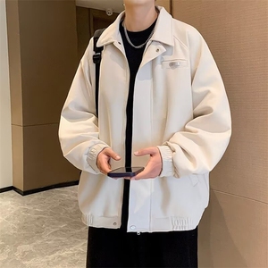 wassup happy麂皮绒外套男士春秋季美式复古潮牌痞帅休闲翻领夹克图片