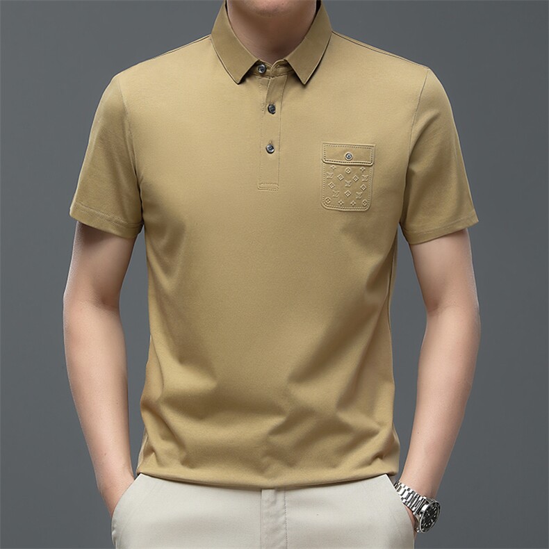 2024纯棉休闲款Polo衫男短袖夏季青年百搭T恤男上衣 QP1902-P55图片