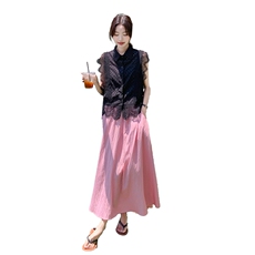现货设计感搭配一整套减龄时尚穿搭套装裙两件套2938P145K218，女装连衣裙，2C029