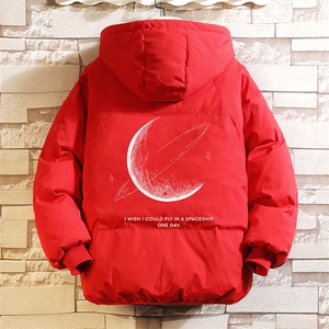 控128加绒面包服男大码羊羔毛衣男MY16246-P100图片
