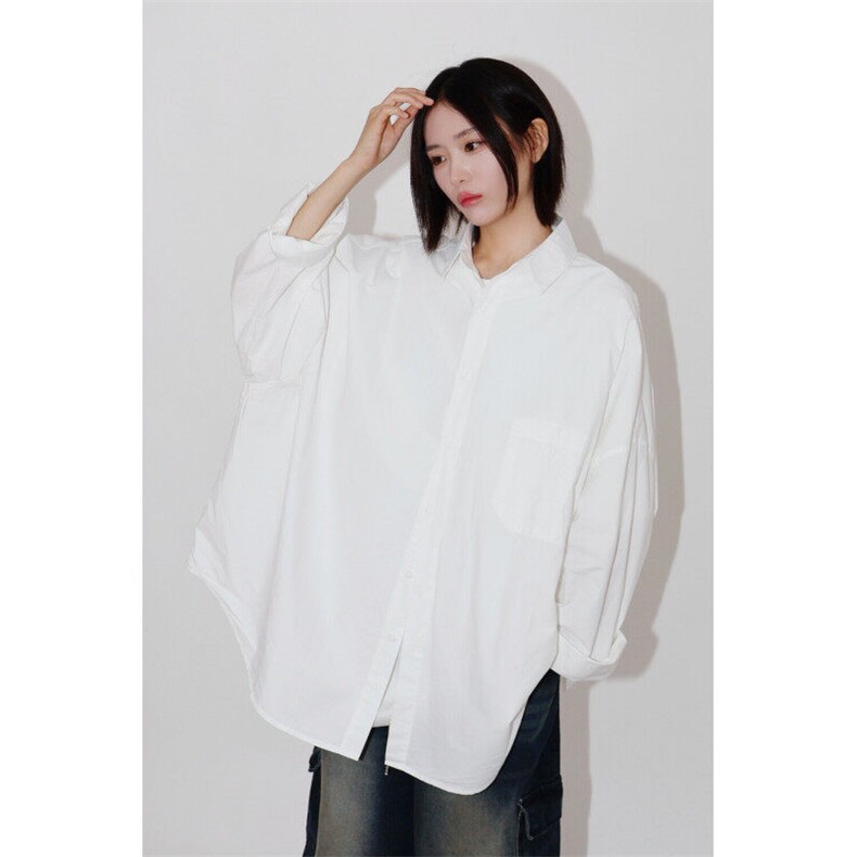 胖MM春季新款休闲长袖衬衫女简约日系衬衣学院上衣外套3403P45,女装衬衫,星座710