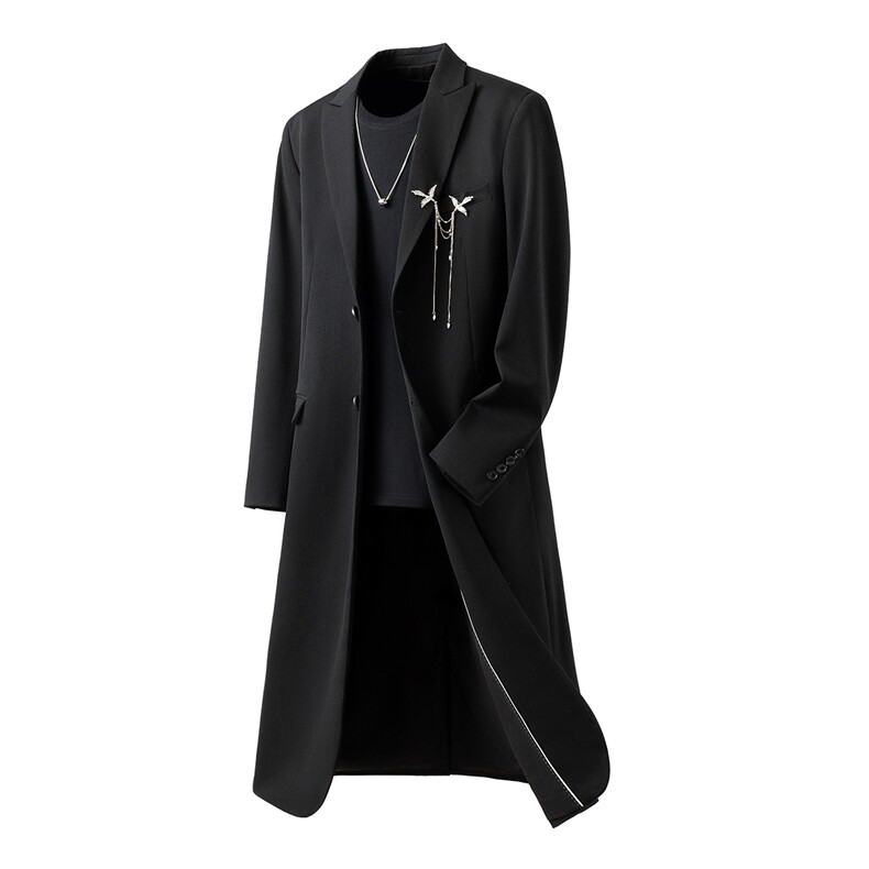 西服送胸针96聚酯纤维4氨纶M-5XL大码XF78150P125西裤XF78151P45，男装西服，星座226-2