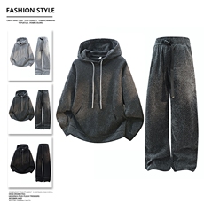 主推半拉链连帽卫衣长裤两件套满天星套装TZ898-P85M-5XL，男装休闲套装，星座210-1