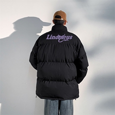 日系白底抖音直播得物品质宽松面包服棉衣外套M1155P65，男装棉衣，电商C408-1(原B339-1)