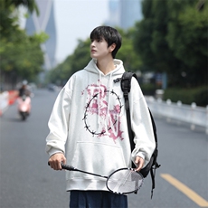 B266-FG01-P5023秋季新款宽松休闲情侣oversize潮流套头卫衣，男装卫衣，星座B257-1