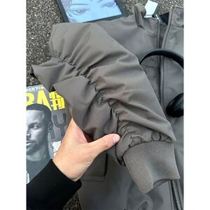 W9342-P63 网图现货 新款宽松廓形飞行夹克外套美式复古短款工装图片